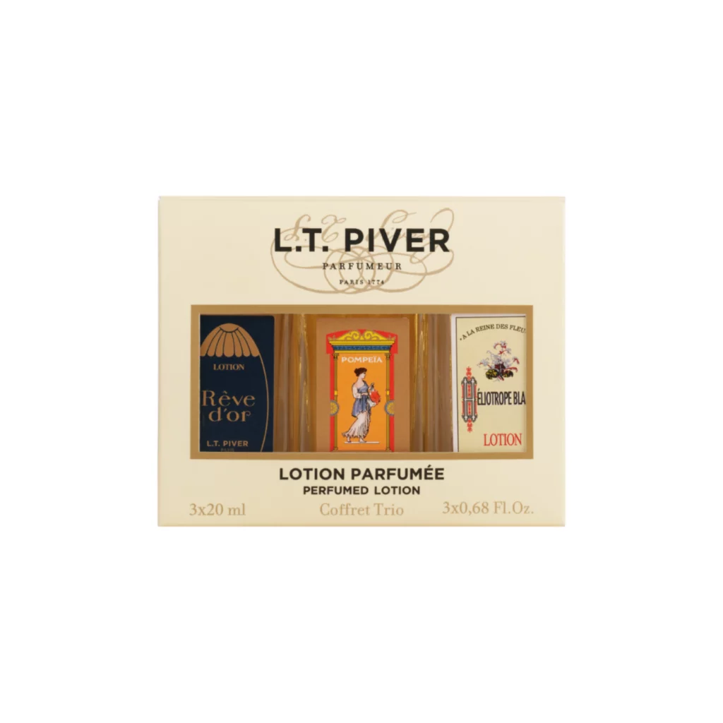 Coffret Trio Voyage L.T. Piver – 3 eaux de Cologne élégantes